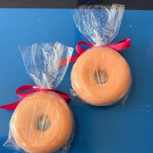 Revolution Orange Bath Bomb Party Favors with Pink Ribbon
